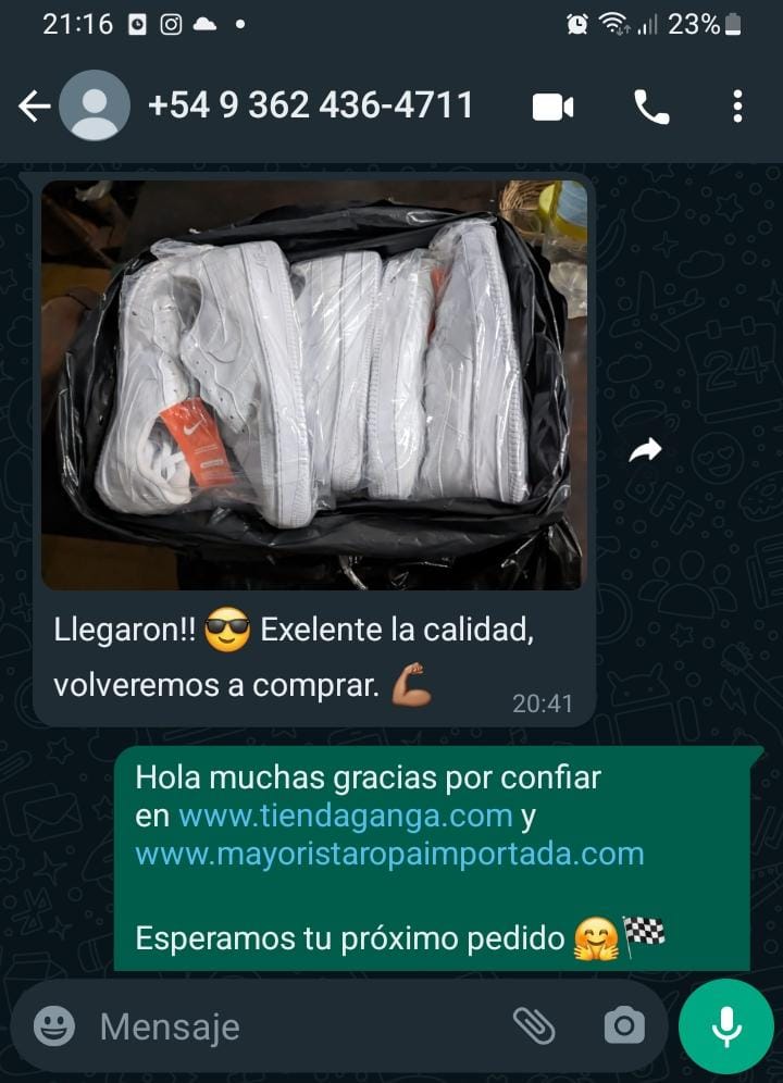 mayorista zapatillas importadas