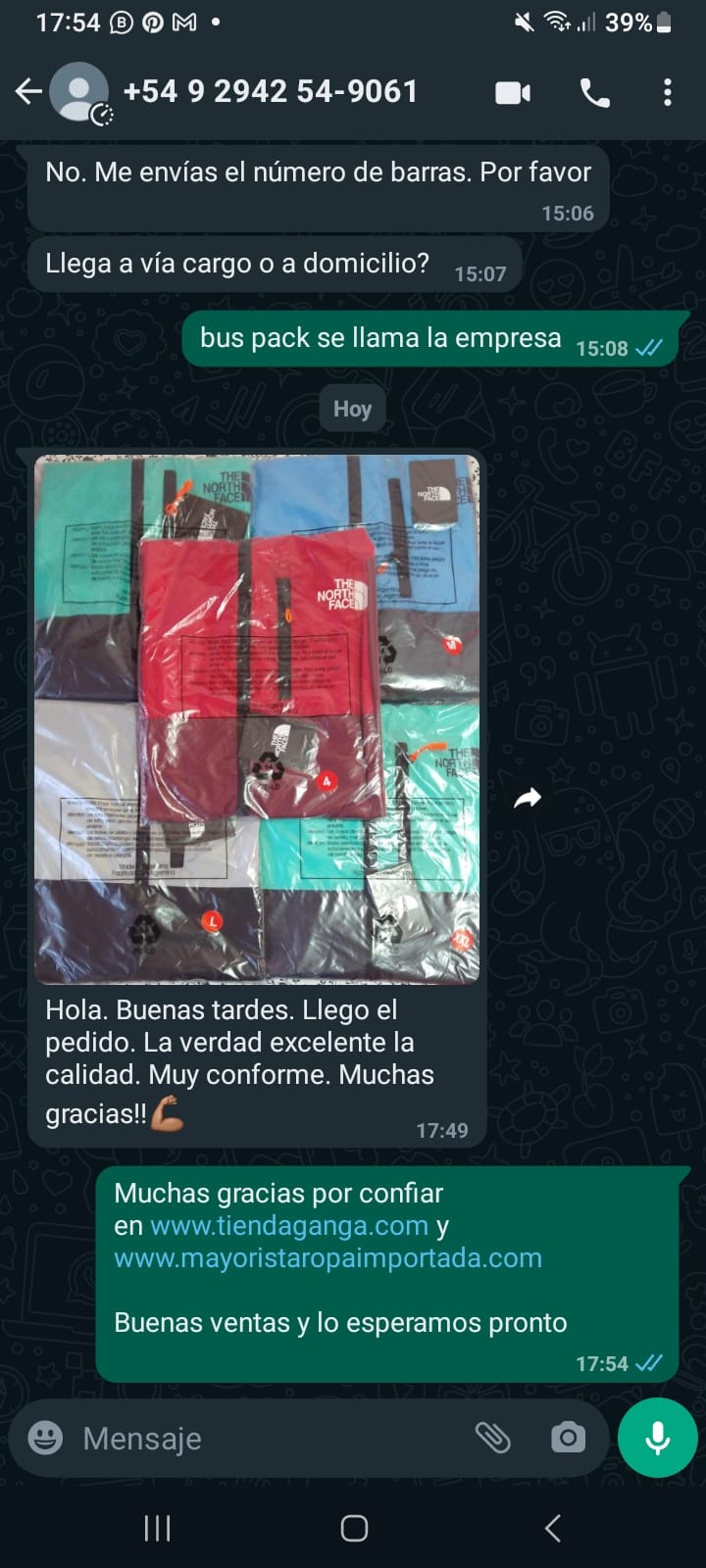 indumentaria deportiva mayorista