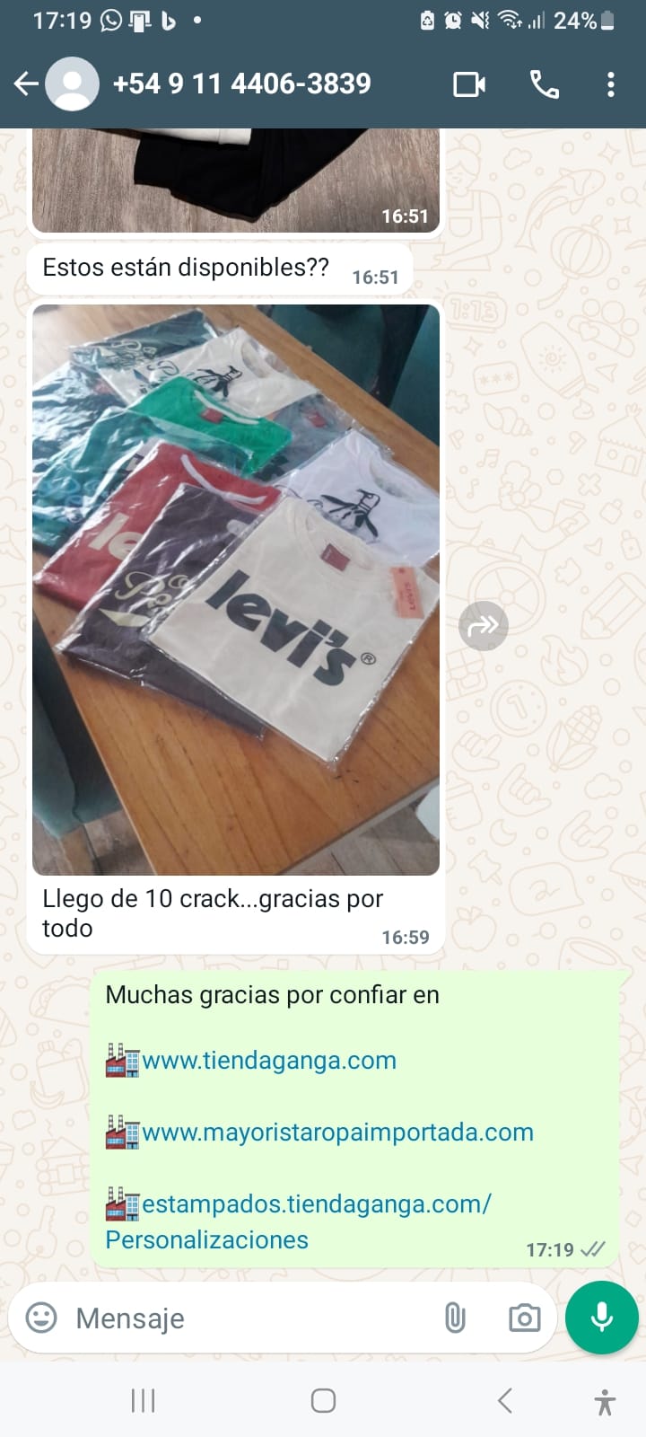 ropa deportiva importada por mayor