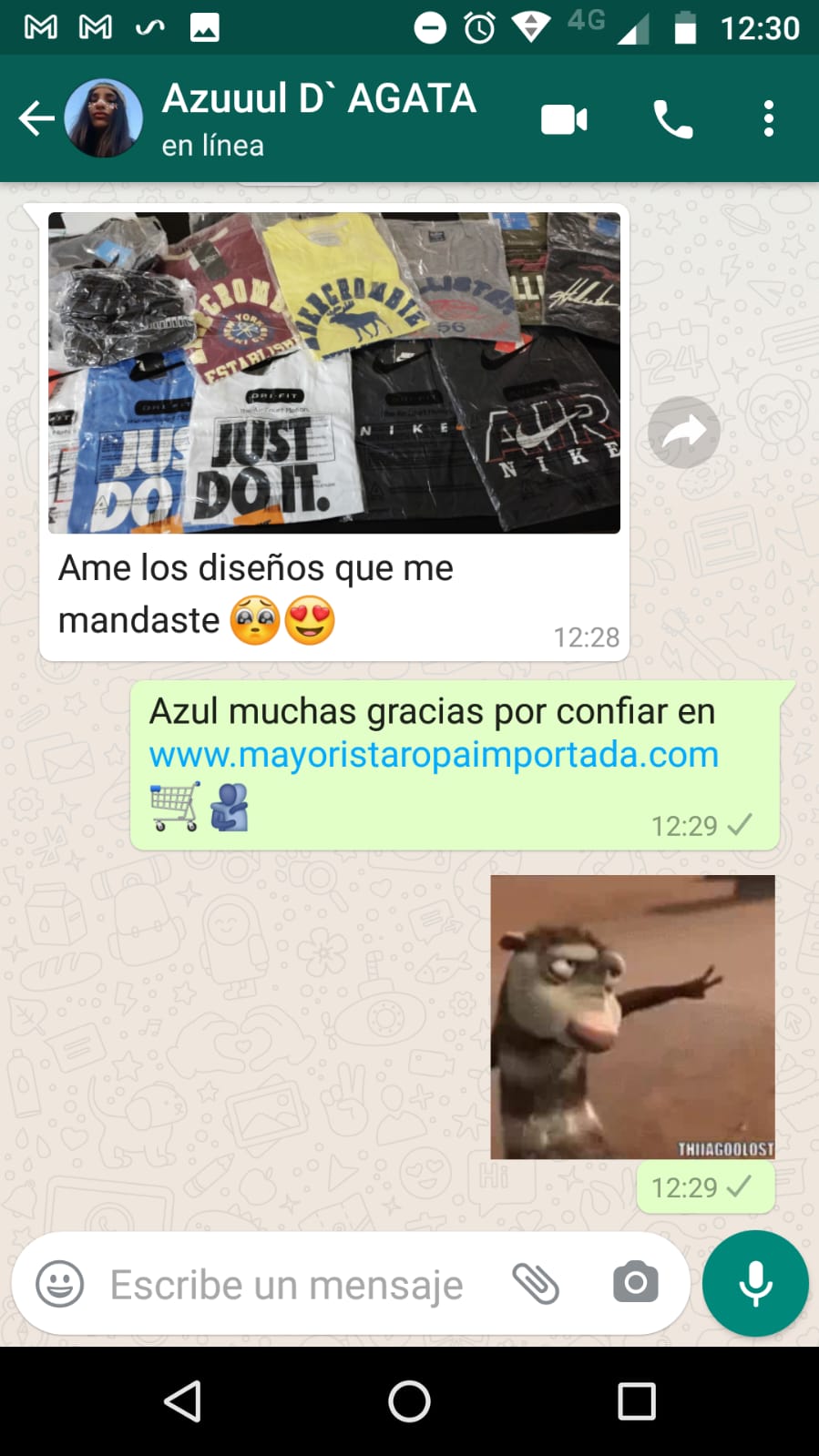 ropa por mayoreo