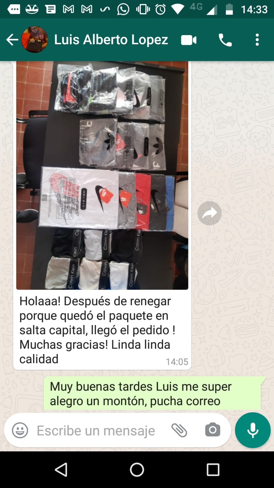 ropa por mayor